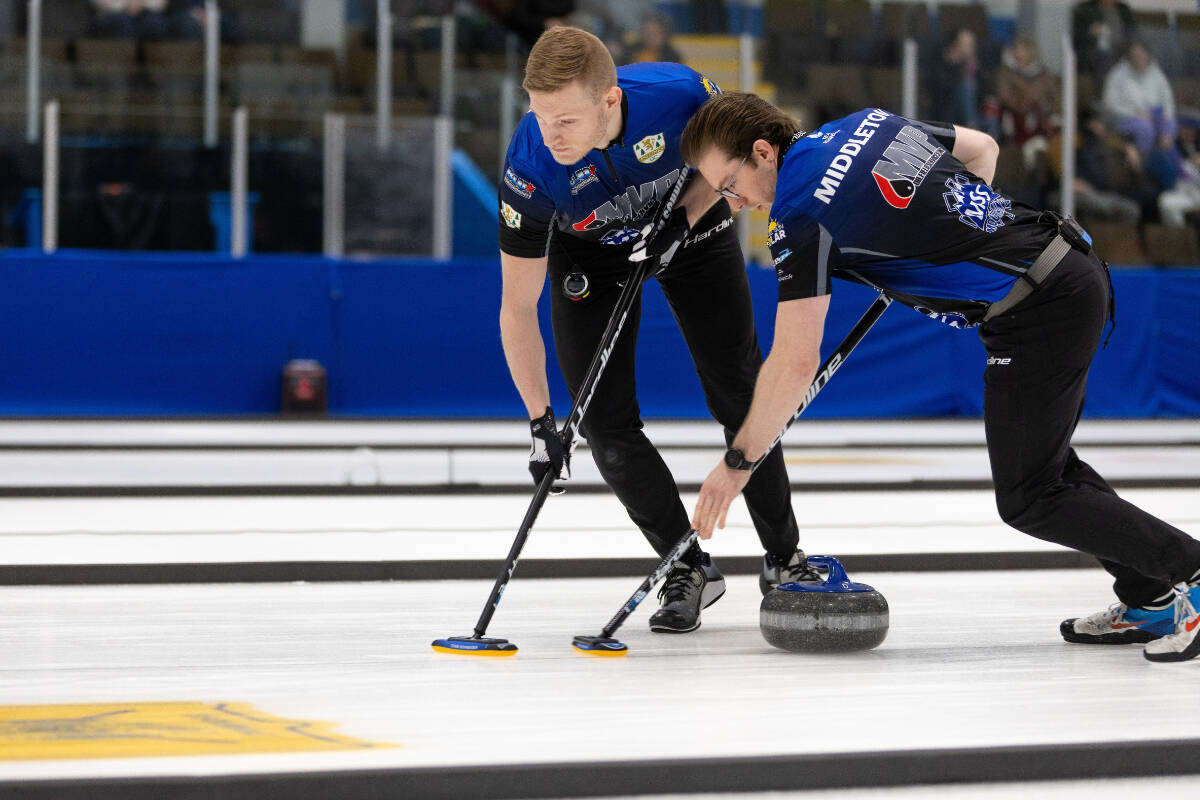 Team Schneider at the 2024 B.C. Curling Championships. Photo courtesy Curl BC