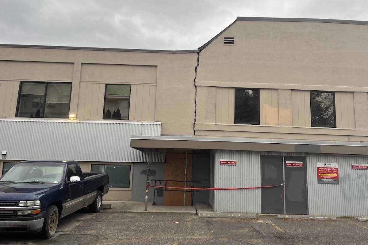 CoLab in downtown Kelowna has been evacuated for more than one month due to damage caused by the UBCO campus construction taking place across the street. (Jacqueline Gelineau/Capital News)