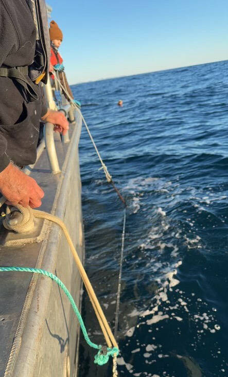 CityWest released a photo detailing a crab trap tangled with its internet cable, which runs from near Prince Rupert to Tlell. (Photo courtesy of CityWest)