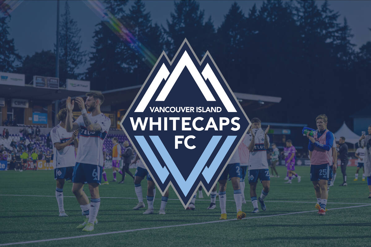 In a move to show support for the Vancouver Island community, limited-edition merchandise with this special temporary VIWFC logo will be sold in the stadium at the Feb. 7 Starlight Stadium game. (Courtesy Whitecaps FC)