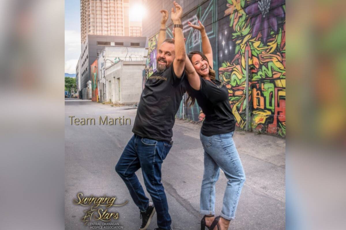 Team Martin has started an online auction to help raise money for the Central Okanagan Hospice Association (COHA) ahead of the 2024 Swinging with the Stars event. (Team Martin/32 Auctions)