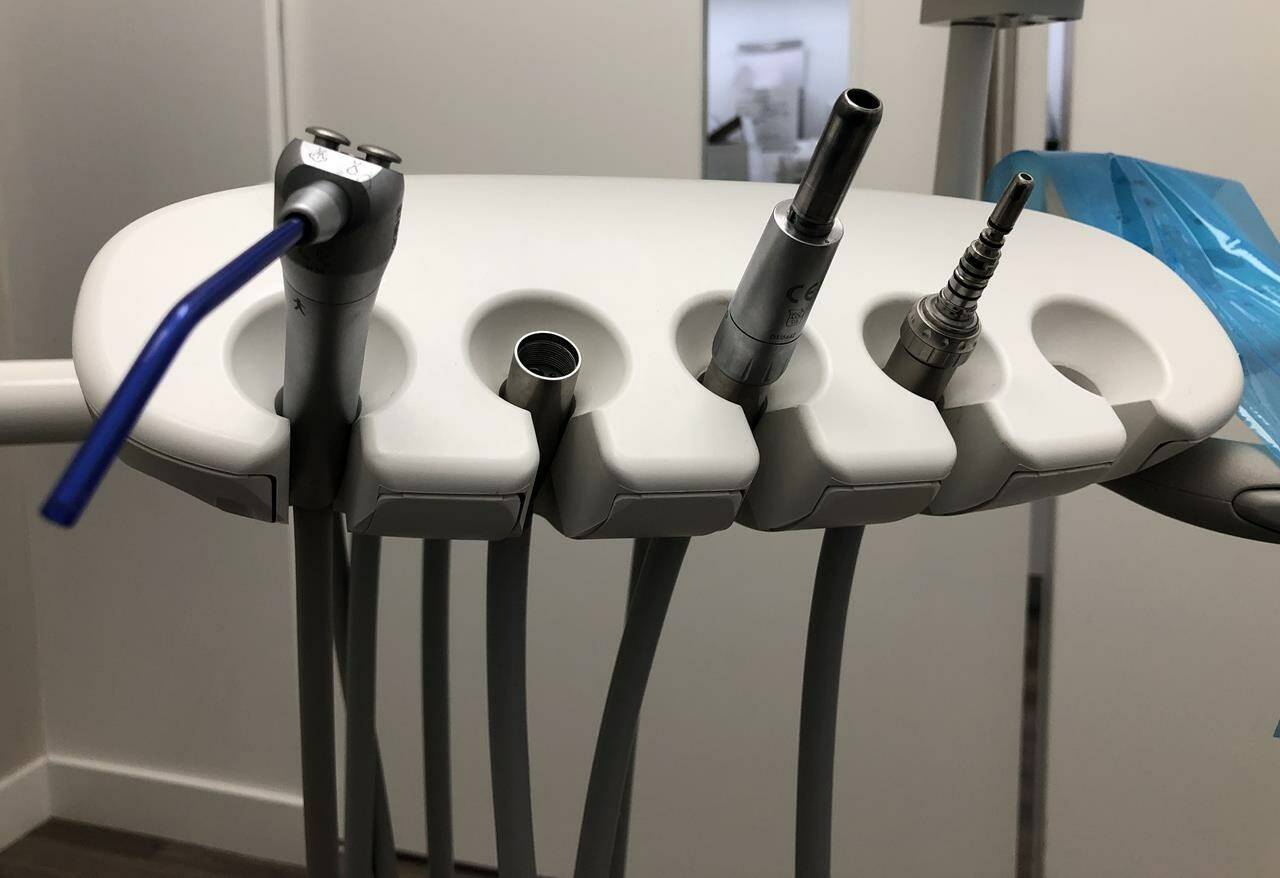 Several dentists and hygienists fear they won’t be fairly paid for services under the new federal dental program, and they worry it will jeopardize the success of the massive new program. Dental instruments are shown in Oakville, Ont., Wednesday, April 5, 2023. THE CANADIAN PRESS/Staff