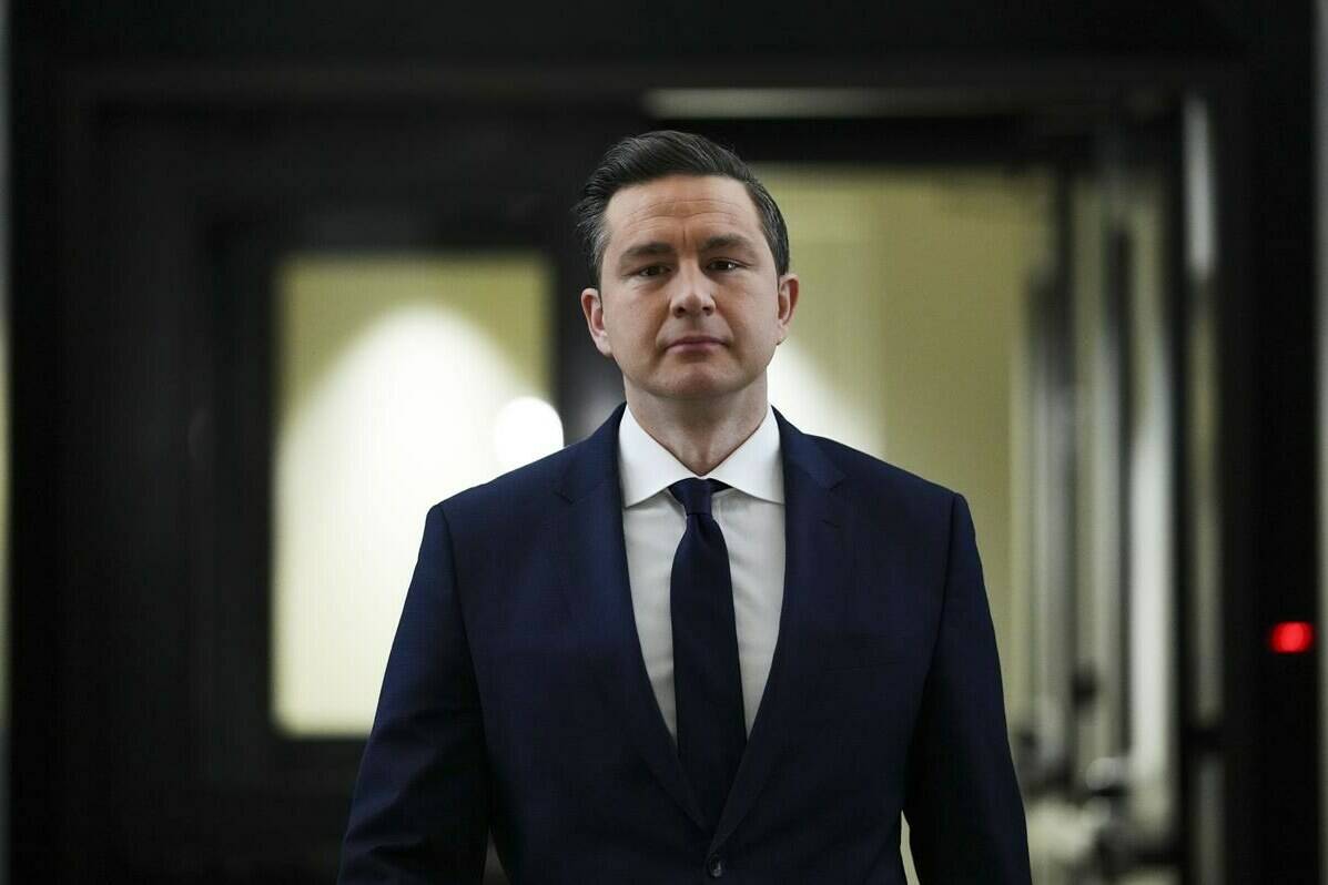 Conservative Leader Pierre Poilievre is pledging to fix the access-to-information system to speed up response times and release more information. Poilievre arrives to a caucus meeting on Parliament Hill in Ottawa on Wednesday, Feb. 7, 2024. THE CANADIAN PRESS/Sean Kilpatrick