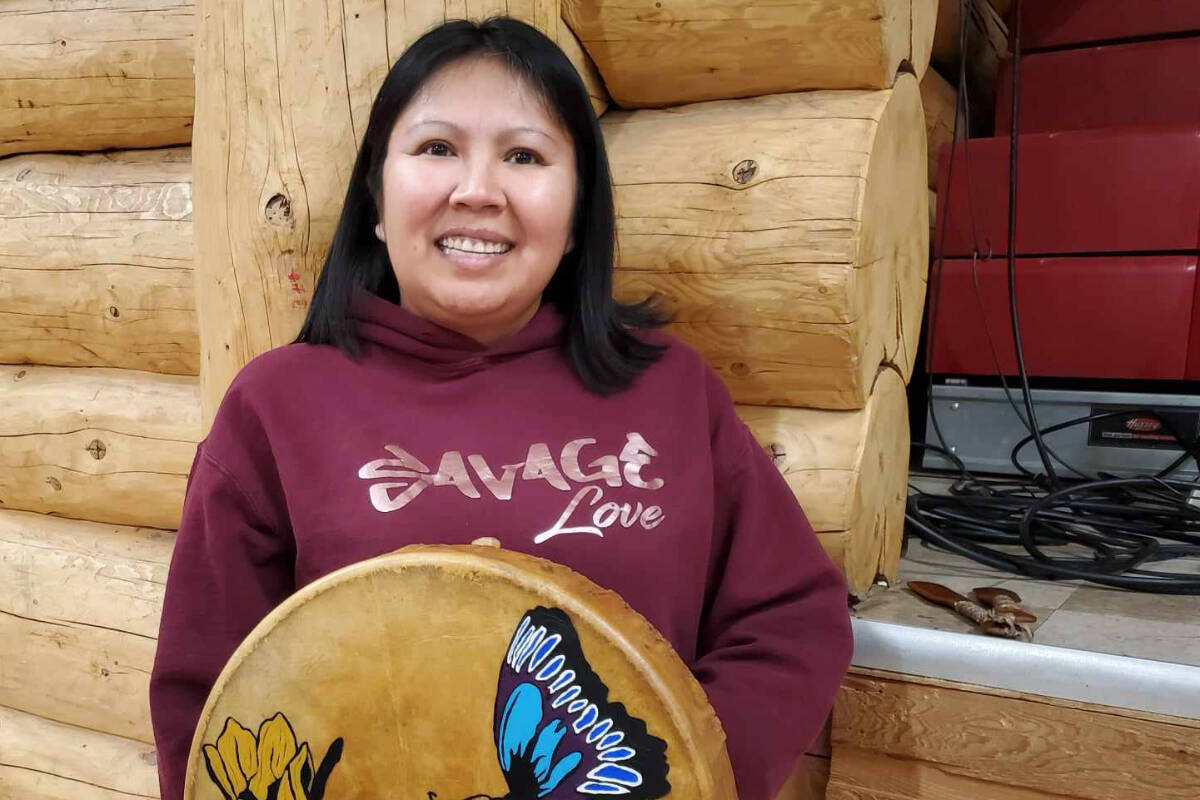 Val West shared her own sobriety story at a Sobriety Celebration hosted by Williams Lake First Nation on Friday, Jan. 26. (Monica Lamb-Yorski photo - Williams Lake Tribune)
