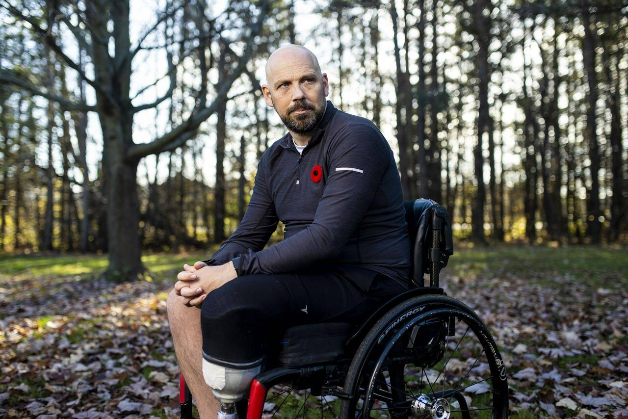 Veteran Stephen La Salle is shown in Ottawa, on Saturday, Nov. 5, 2022. La Salle got word recently that he’d been selected for Team Canada at next year’s Invictus Games in Whistler, B.C., and he’s hoping to connect with fellow injured veterans also on the “lonely journey” of recovery. THE CANADIAN PRESS/Justin Tang