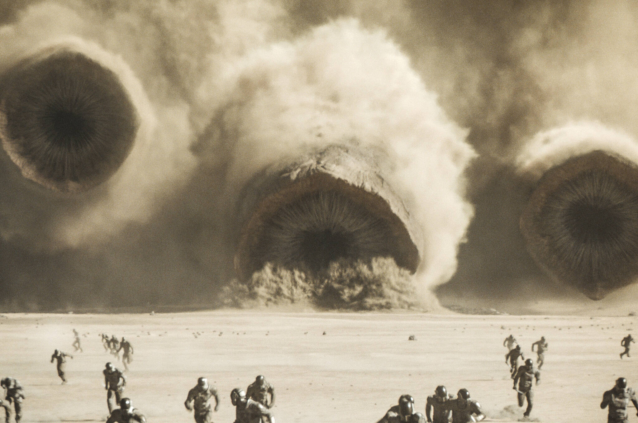 This image released by Warner Bros. Pictures shows a scene from “Dune: Part Two.” (Warner Bros. Pictures via AP)