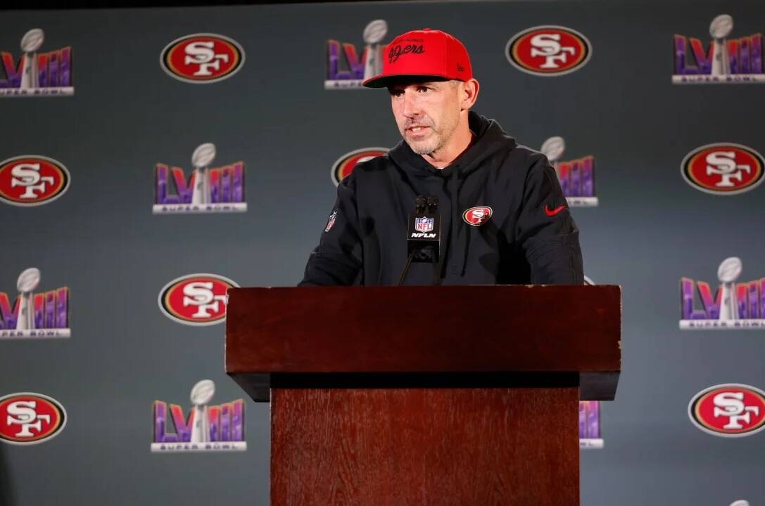 49ers head coach Kyle Shanahan is on the hot seat following San Francisco’s 25-22 loss in overtime to the Kansas City Chiefs. San Francisco 49ers photo
