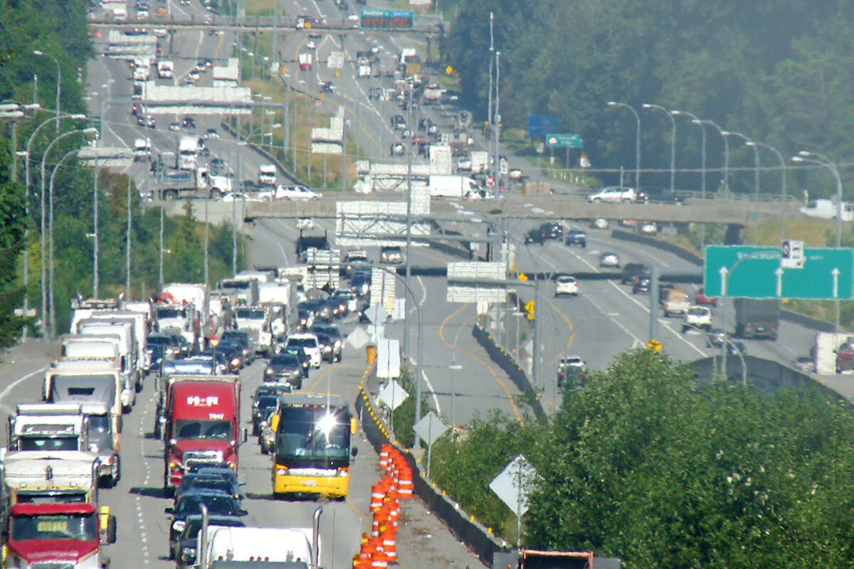 B.C. politicians and business leaders are calling on federal environment Steven Guilbeault to clarify comments that can read as Ottawa’s unwillingness to pay for additional transportation improvements to major highway corridors like Highway 1 through the Fraser Valley. (Langley Advance Times files)