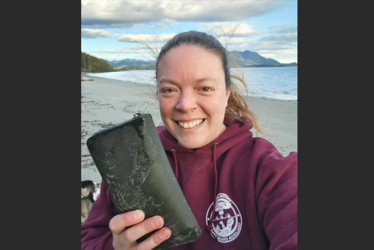 Marcie Callewaert was reunited with her wallet as the ocean washed it ashore as a Valentine’s present eight months after she lost it. (Photo courtesy of Marcie Callewaert)