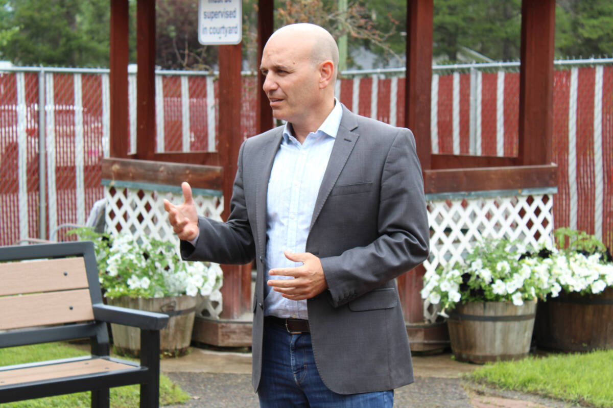 B.C.’s Minister of Water, Land and Resource Stewardship Nathan Cullen, here seen in 2022, said it is time to press the pause on proposed amendments to the Land Act. He did not say when government, assuming its re-election, would return to the issue following months of concerns about the substance and process of consultations leading up to amendments. (Thom Barker photo)
