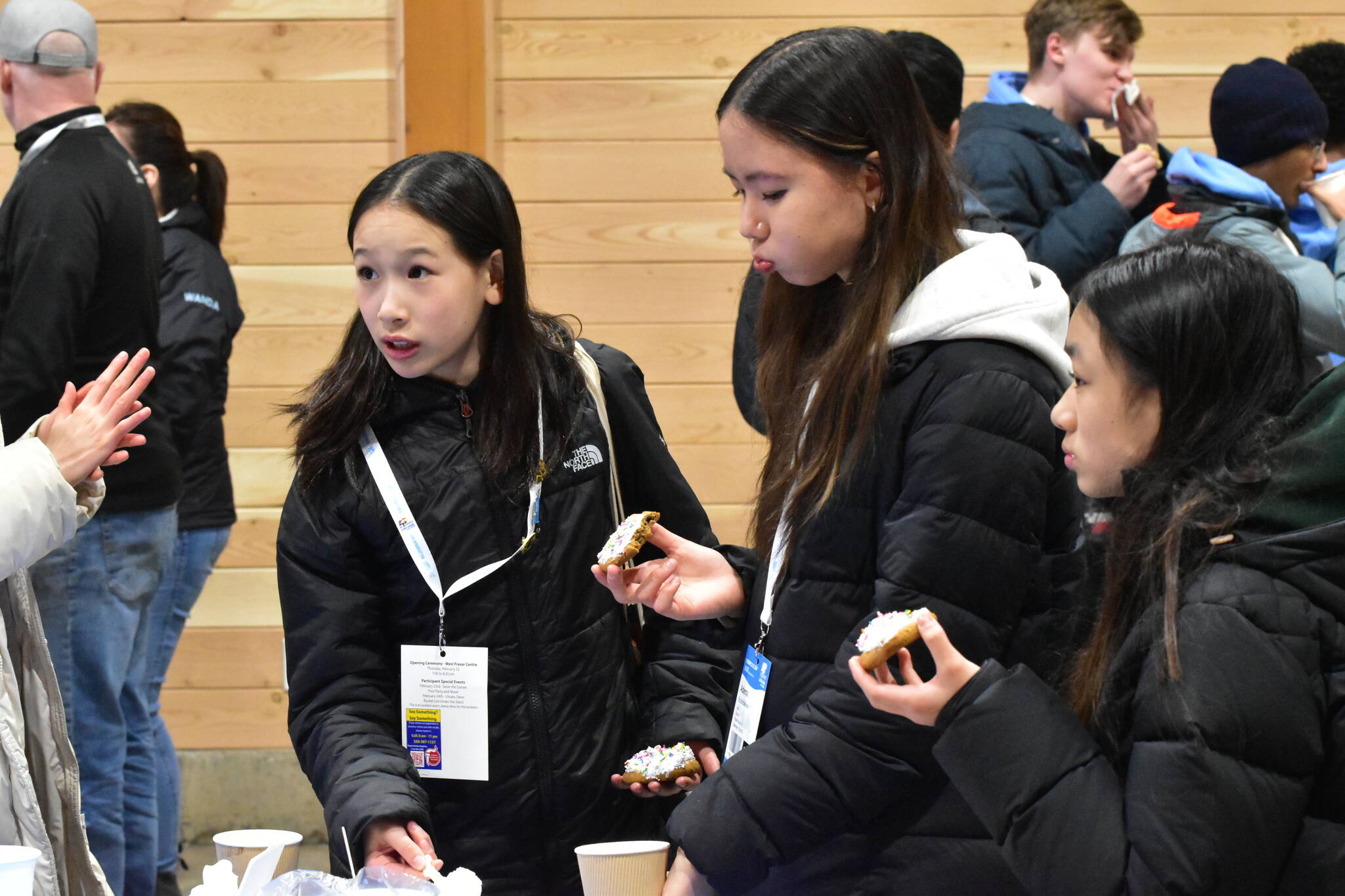 The Lhtako Dene Nation celebrated by BC Winter Games by inviting all athletes, coaches, and volunteers to a party at their new arbour. (Jordy Cunningham/Black Press Media)