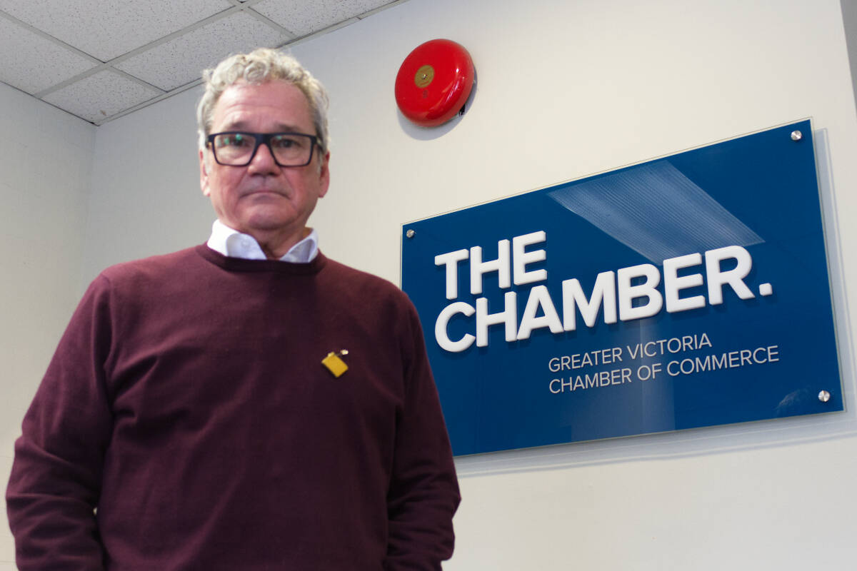 Bruce Williams, CEO of the Greater Victoria Chamber of Commerce has concerns about the new international student visa cap. (Ella Matte/News Staff)
