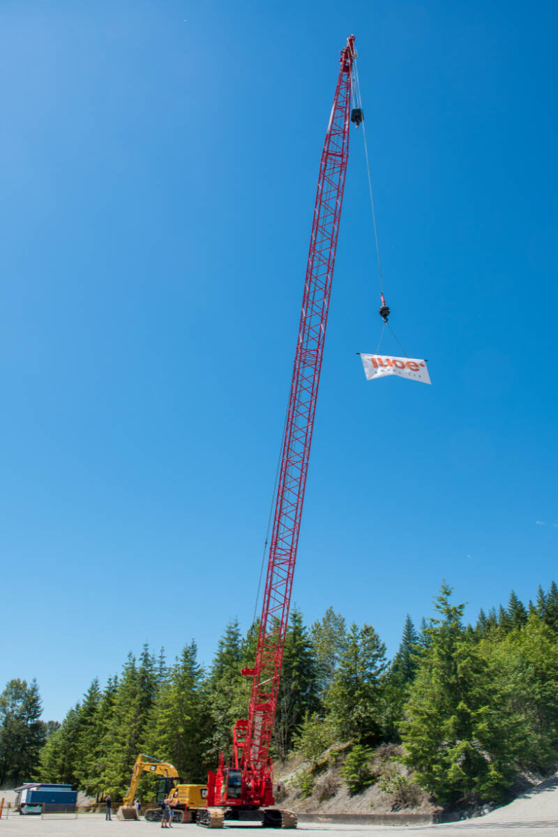 A Manitowoc 85 tonne mobile crane alongside an excavator at the IUOE Local 115 training site. (IUOE Local 115/Special to The News)
