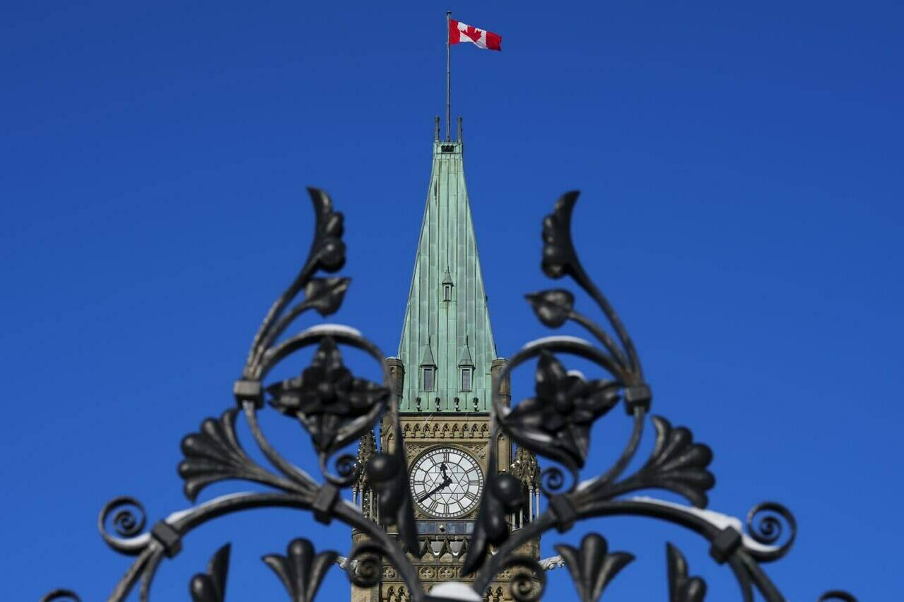 Prime Minister Justin Trudeau’s government has tabled its long awaited legislation to better protect Canadians, and particularly youth, against online harms. The Peace Tower is pictured on Parliament Hill in Ottawa on Tuesday, Jan. 31, 2023. THE CANADIAN PRESS/Sean Kilpatrick