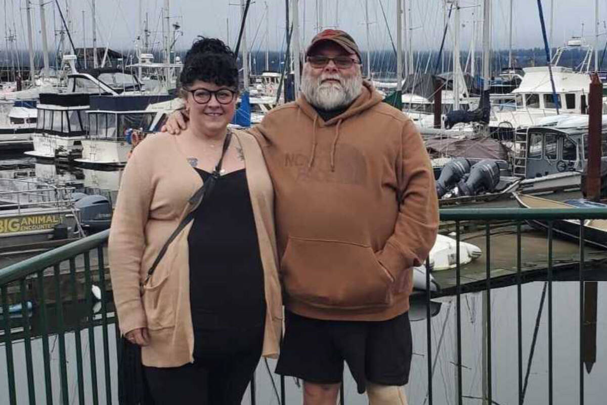 Kim Duchscherer, left, and Stacy Duchscherer saved their neighbour from a burning trailer in Hilliers on Feb. 26. (Photo courtesy of Stacy Duchscherer)