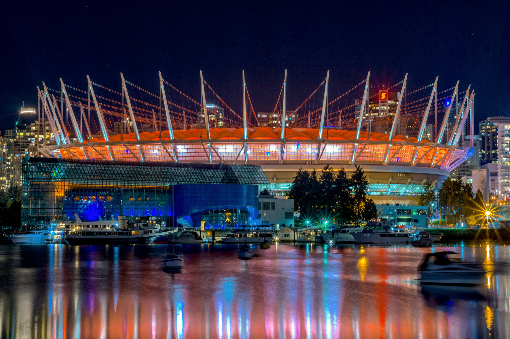 BC Place Stadium will host seven games including two games featuring Canada’s Men’s National Soccer Team when FIFA’s Men’s World Cup, comes to North America. But a report published in 2019 raises questions about the effectiveness of promoting tourism through mega-events like the world’s largest soccer tournament. (Ryan Adams/Wikimedia Commons)