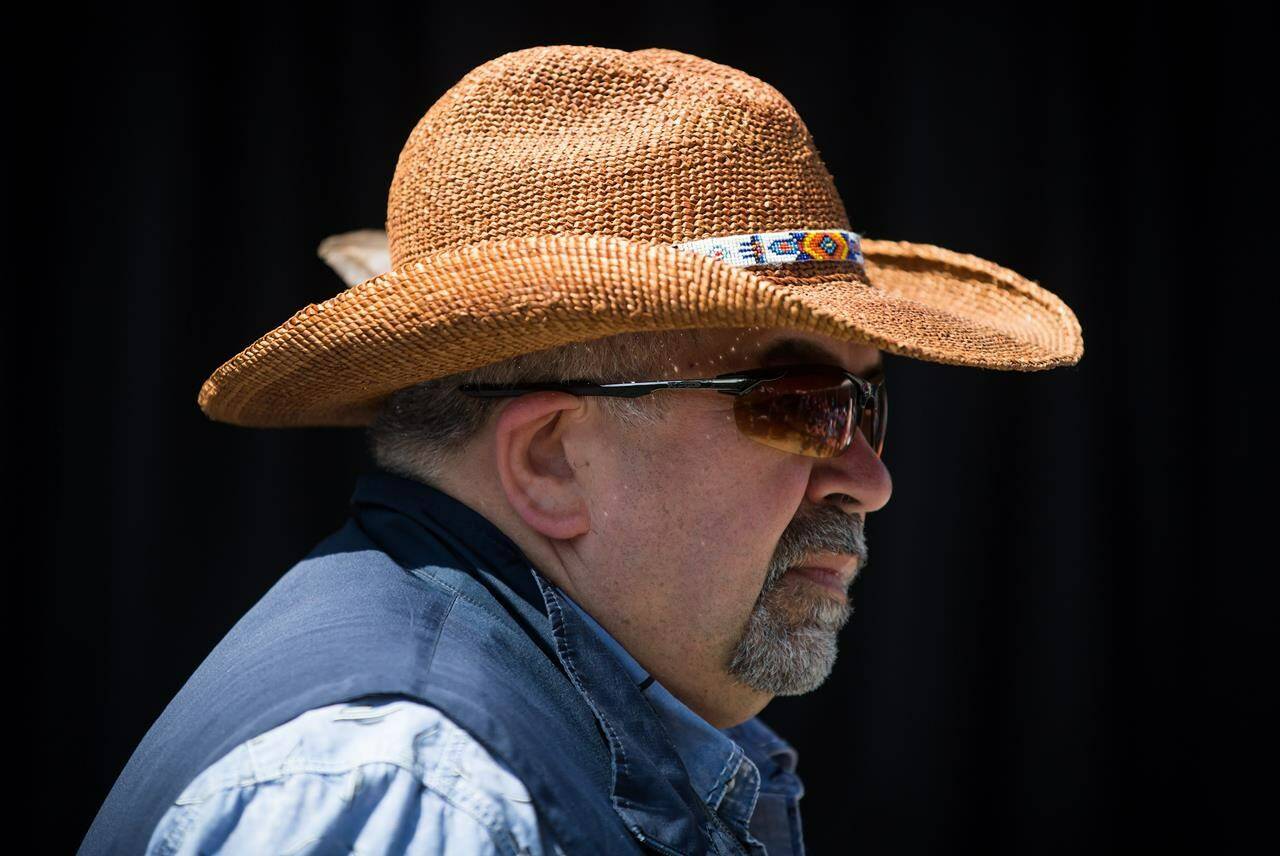 A British Columbia First Nation says racism in the health-care system persists despite efforts by the government and industry to combat the problem. Chief Joe Alphonse, Tribal Chair of the Tsilhqot’in National Government, pauses while speaking during a ceremony in New Westminster, B.C., on Thursday July 18, 2019. THE CANADIAN PRESS/Darryl Dyck