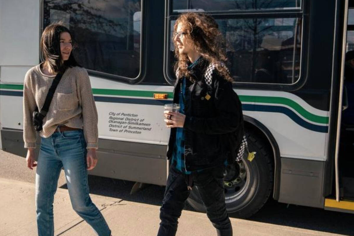 Penticton and BC Transit are offering free transit for people aged 24 and under. (Photo- City of Penticton)