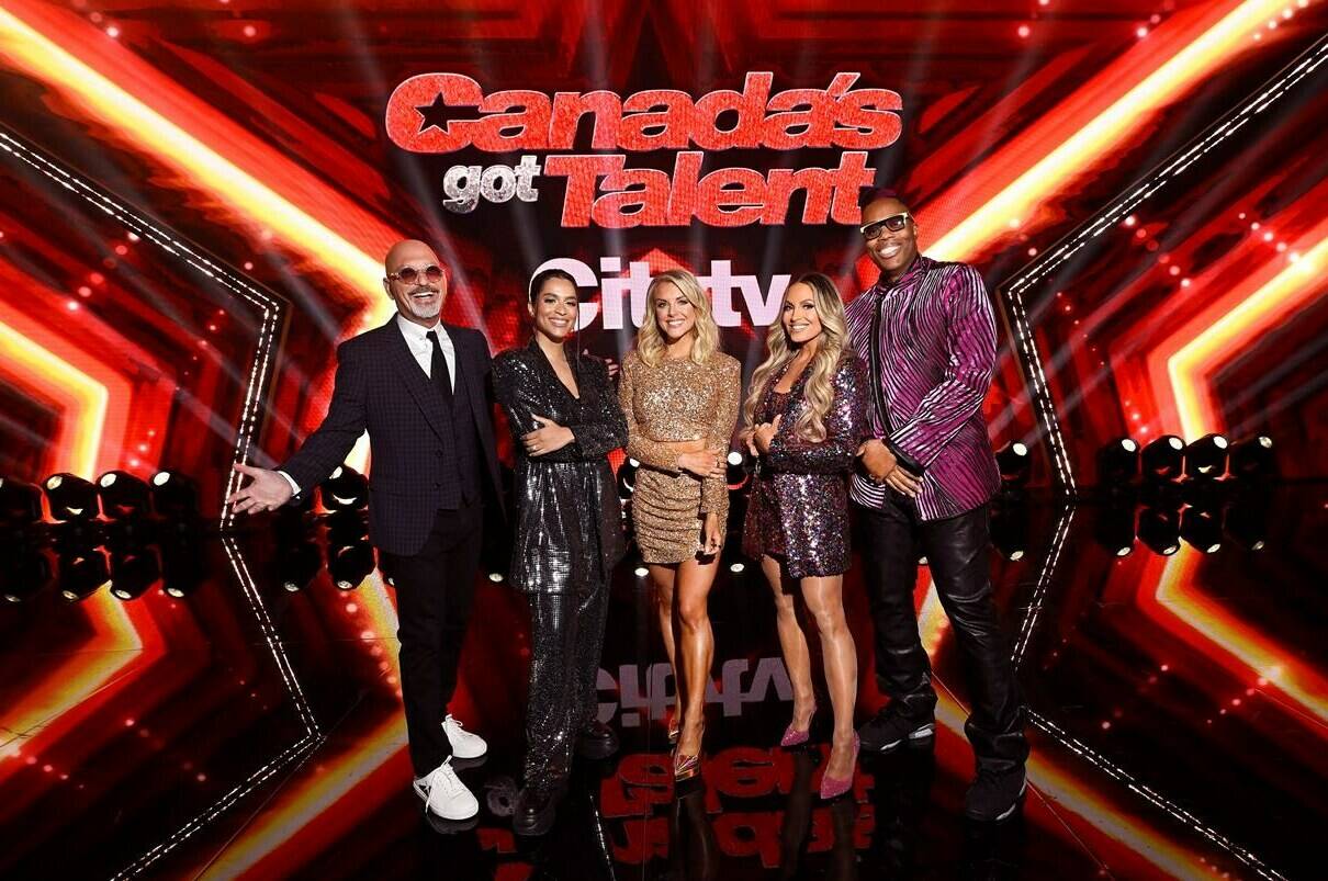The hosts of “Canada’s Got Talent” pose for an undated handout photo. From left to right, Howie Mandel, Lilly Singh, Lindsay Ell, Trish Stratus and Kardinal Offishall. THE CANADIAN PRESS/HO-CityTV, Jag Gundu