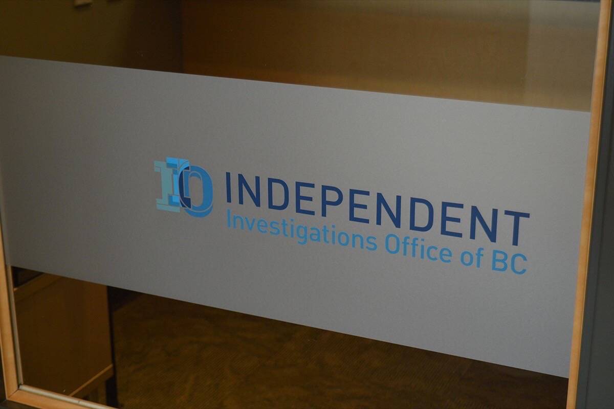 B.C.’s Independent Investigations Office is looking . (File photo: Tom Zytaruk)