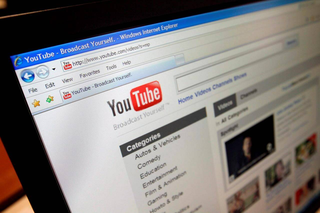 For social media companies, how to address health information has become a perennial question that has only grown in importance as the number of platforms multiplied and people began spending increasing amounts of time online. Now, it’s not uncommon to spot medical misinformation with almost every scroll.This March 18, 2010, file photo shows the YouTube website in Los Angeles. THE CANADIAN PRESS/AP/Richard Vogel