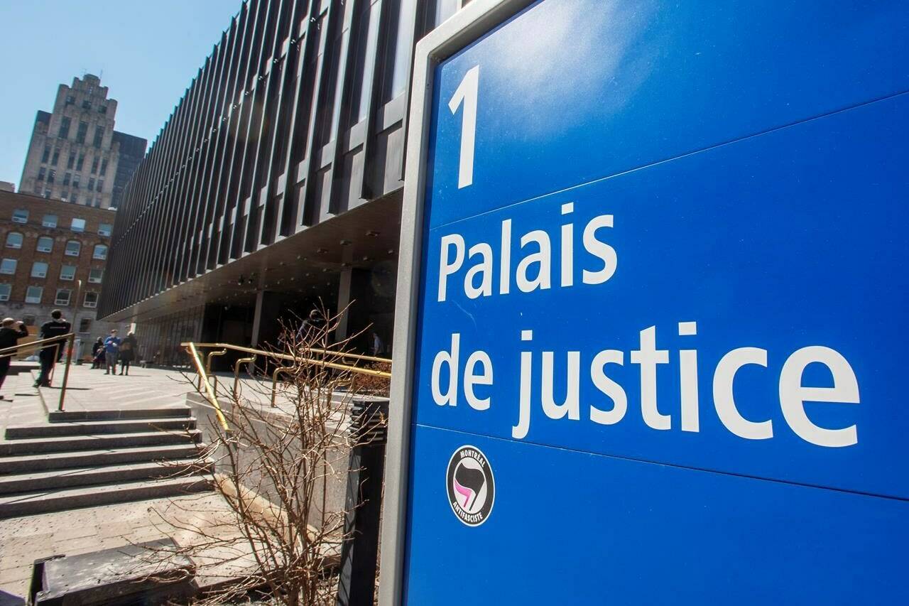 The Quebec Superior Court is seen in Montreal, Wednesday, March 27, 2019. A group of 10 Montreal-area parents are suing a high school teacher and a school board after their children’s classroom art assignments were allegedly posted for sale online. THE CANADIAN PRESS/Ryan Remiorz