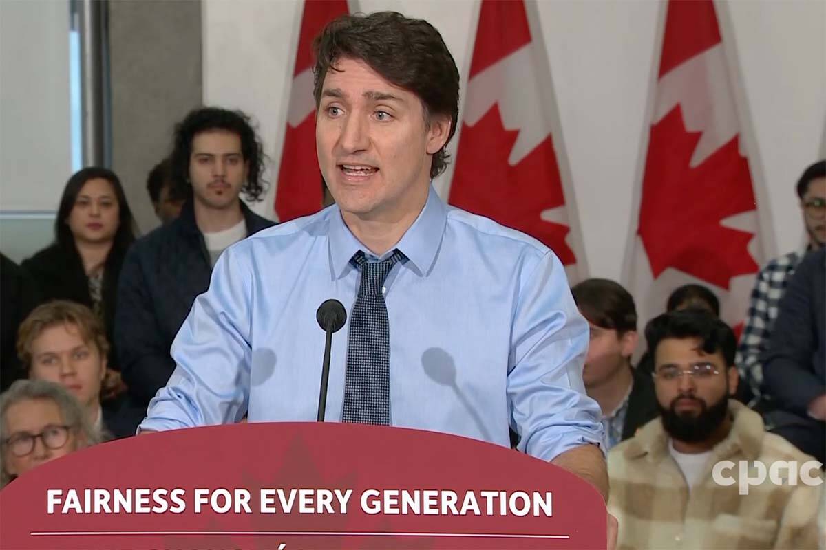 Prime Minister Justin Trudeau announced a Canadian Renters’ Bill of Rights among measures to protect renters. (Screencap)