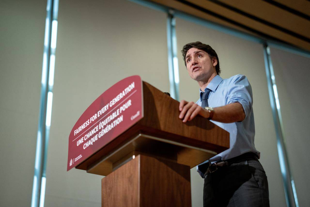 Companies that already offer ways to allow rent payments to count toward credit scores are welcoming the plan by the federal government to make the practice more widespread. Prime Minister Justin Trudeau speaks during a housing announcement in Vancouver, Wednesday, March. 27, 2024. THE CANADIAN PRESS/Ethan Cairns