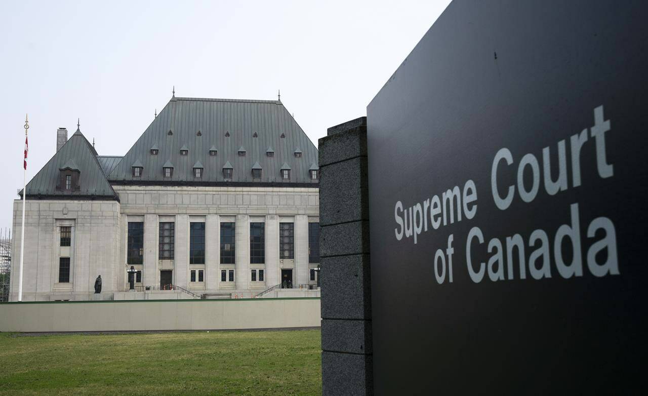 The Supreme Court of Canada in Ottawa is seen on June 16, 2023. (Adrian Wyld/Canadian Press)