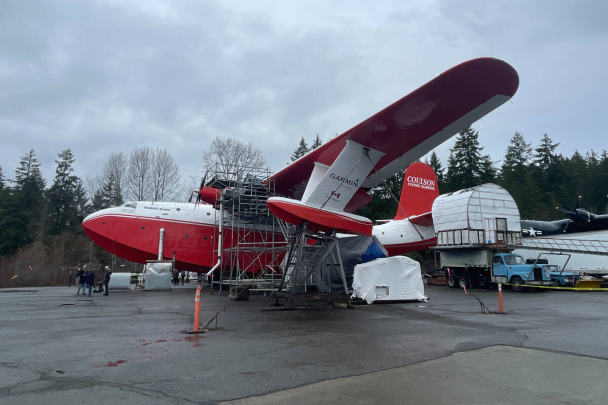 The Hawaii Mars will arrive at its new home, BC Aviation Museum in North Saanich, in October 2024. (SUSIE QUINN / Alberni Valley News)