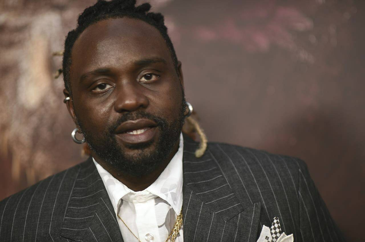 Brian Tyree Henry arrives at the premiere of “Godzilla x Kong: The New Empire,” Monday, March 25, 2024, in Los Angeles. (Photo by Richard Shotwell/Invision/AP)