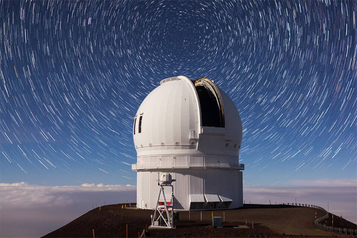 Along with a team of international scientists, University of Victoria astronomers found an ancient group of stars orbiting the Milky Way galaxy that may be the key to understand the origin of structure in the universe. (Canada-France-Hawaii Telescope photo)
