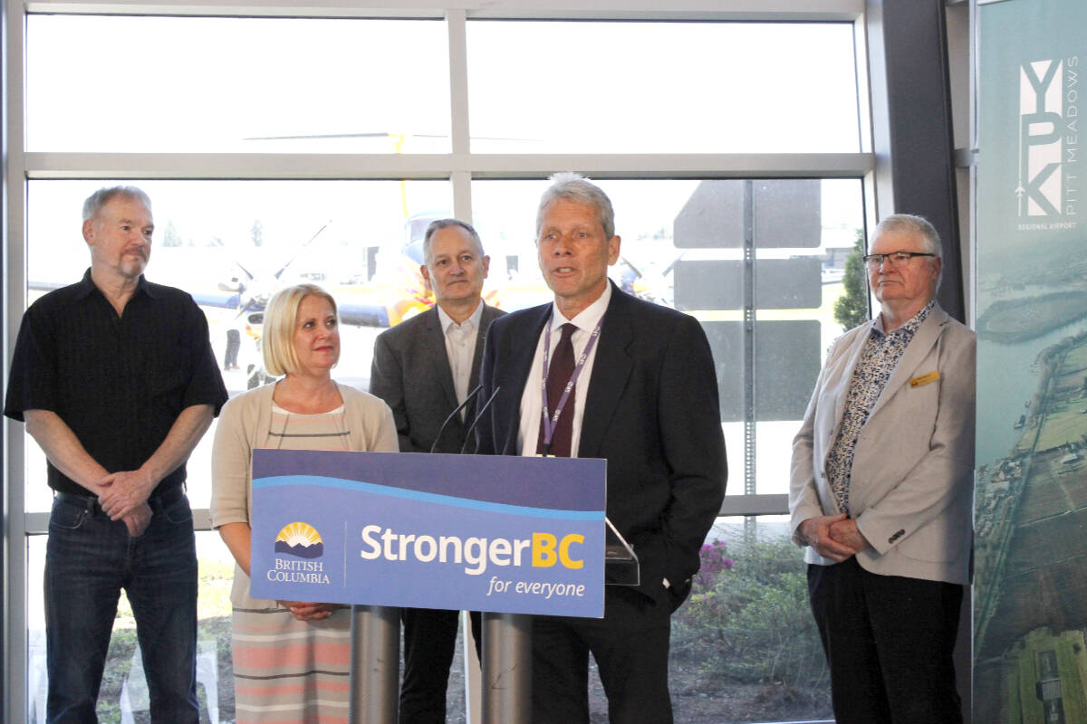 The Pitt Meadows Regional Airport received $520,000 from the province through the BC Air Access Program to help improve emergency access. (Brandon Tucker/The News)