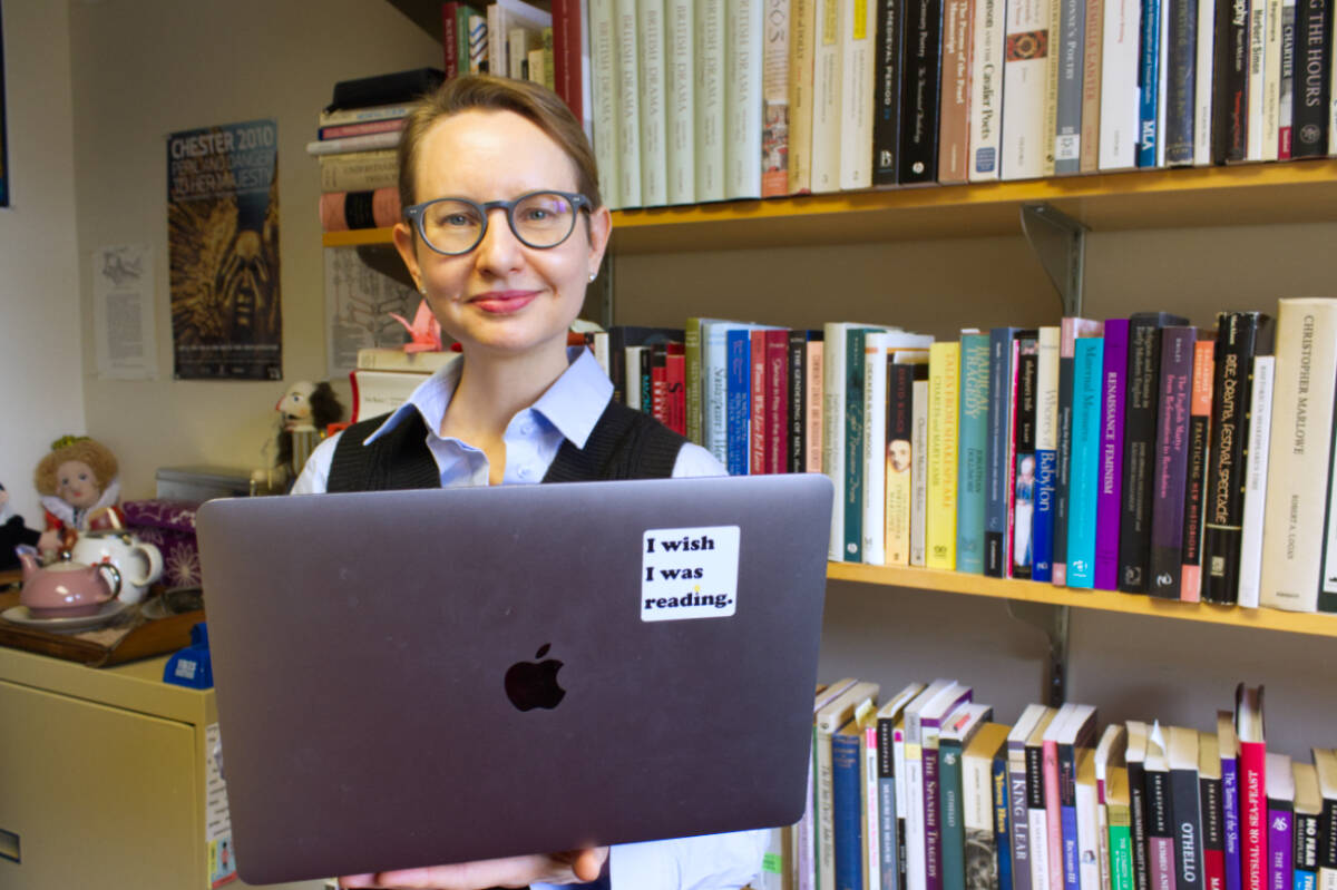 Erin Kelly an associate professor and the director of the academic and technical writing program is like many in the post-secondary education system figuring out how AI can be responsibly used. (Ella Matte/News Staff)