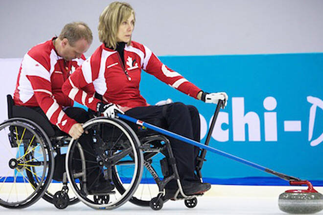 Vernon Paralympian Sonja Gaudet (right) has been elected to the World Curling hall of Fame in the class of 2024. (File photo)