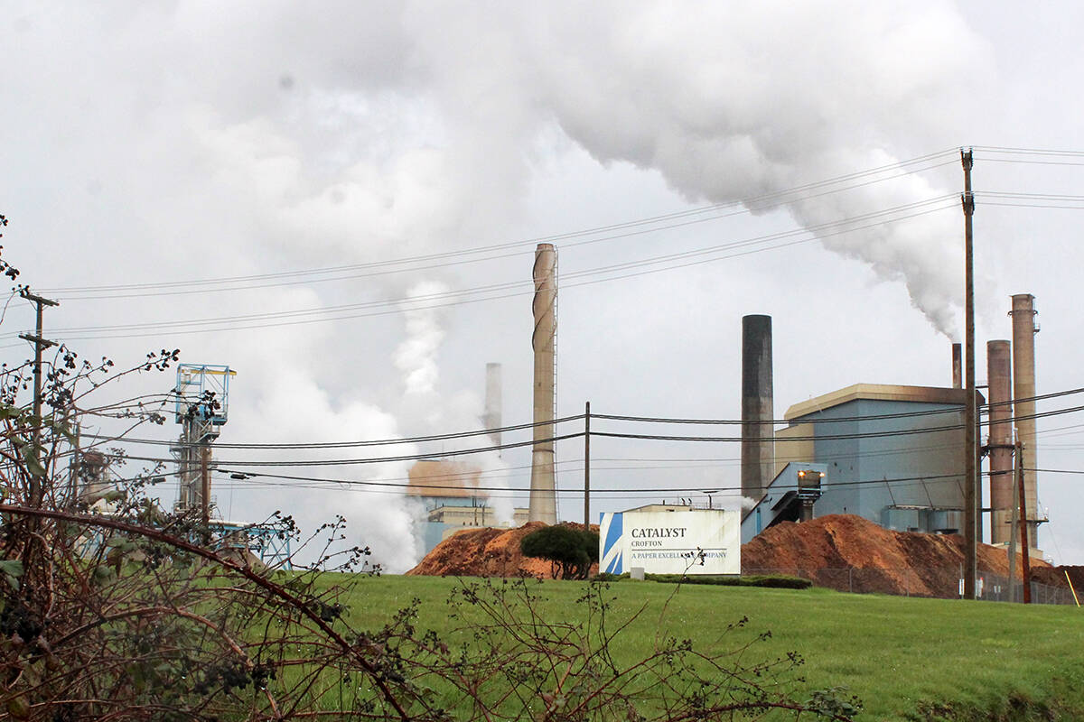 Paper Excellence has returned provincial funding and is in the process of returning federal funding after failing to re-start paper operations at the Catalyst Crofton mill. (Black Press Media file photo)