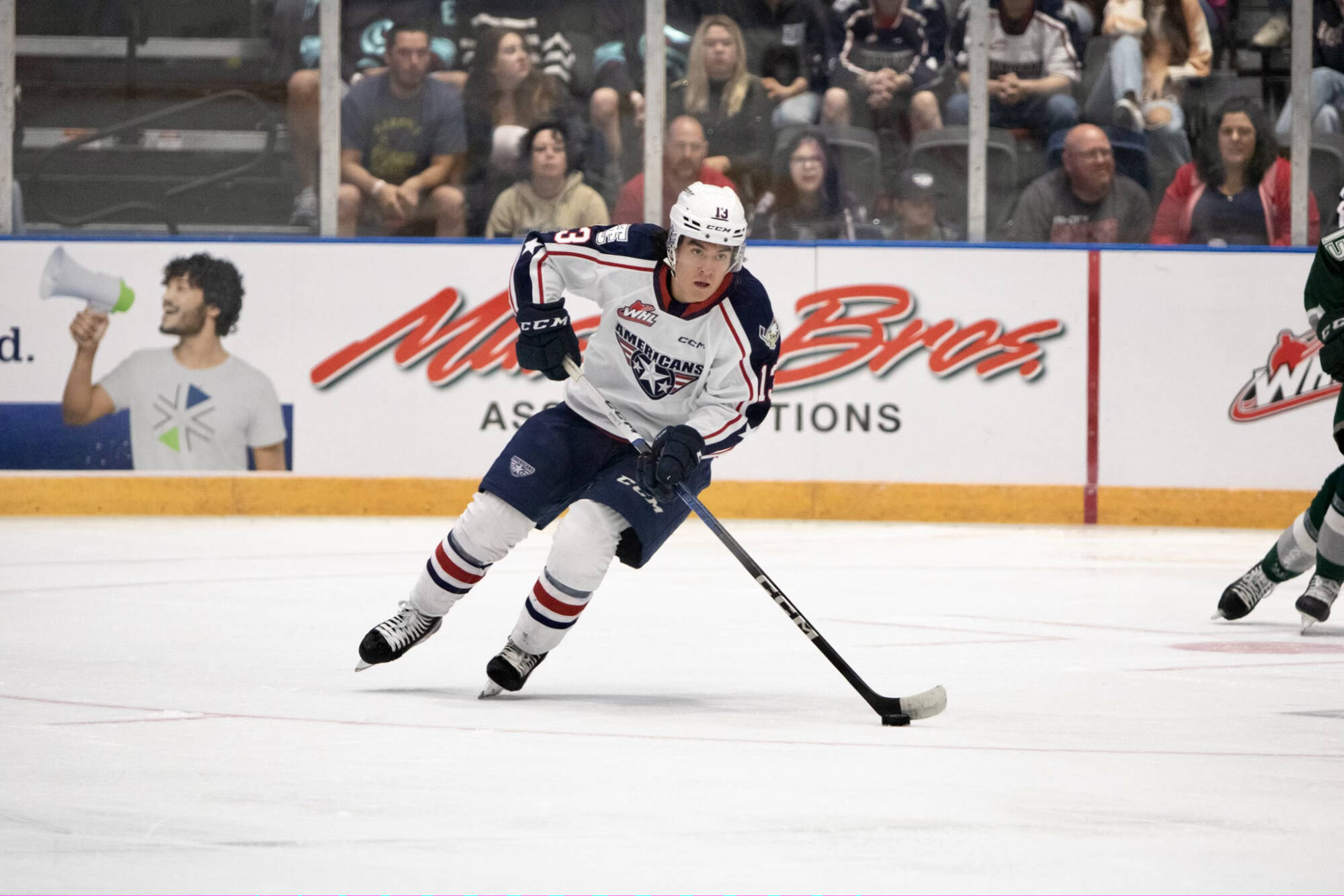 South Surrey WHL (Tri-City Americans) player Jordan Gavin is up for the Brad Hornung Memorial Trophy for Most Sportsmanlike Player, after recording zero penalty minutes in a 68-point season. (John Keller/Tri-City Americans photo)