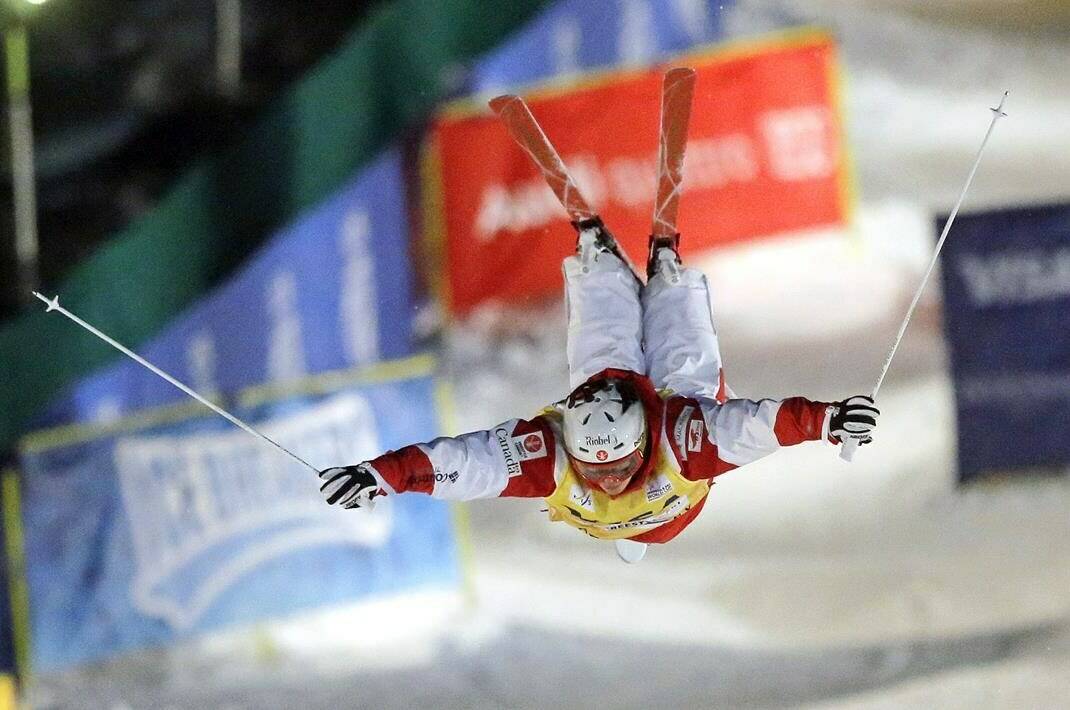 FILE - First-place finisher Mikael Kingsbury, of Canada, competes in the men’s dual moguls at the World Cup freestyle skiing competition at Deer Valley resort Saturday, Feb. 4, 2017, in Park City, Utah. Salt Lake City’s enduring enthusiasm for hosting the Olympics will be on full display Wednesday, April 10, 2024, when members of the International Olympic Committee come to Utah for a site visit ahead of a formal announcement expected this July to name Salt Lake City the host for the 2034 Winter Olympics. (AP Photo/Rick Bowmer, File)