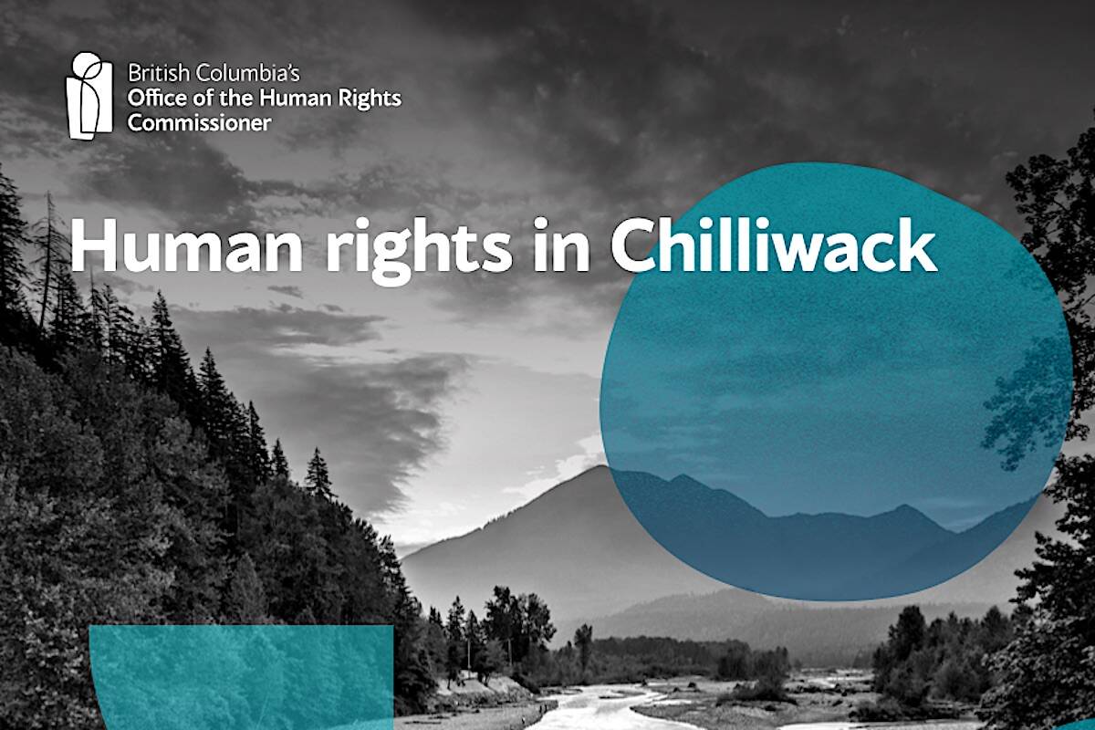 Cover page for ‘Human rights in Chilliwack,’ released as one of four community briefs from B.C.’s Office of the Human Rights Commissioner on April 10, 2024. (B.C.’s Office of the Human Rights Commissioner)