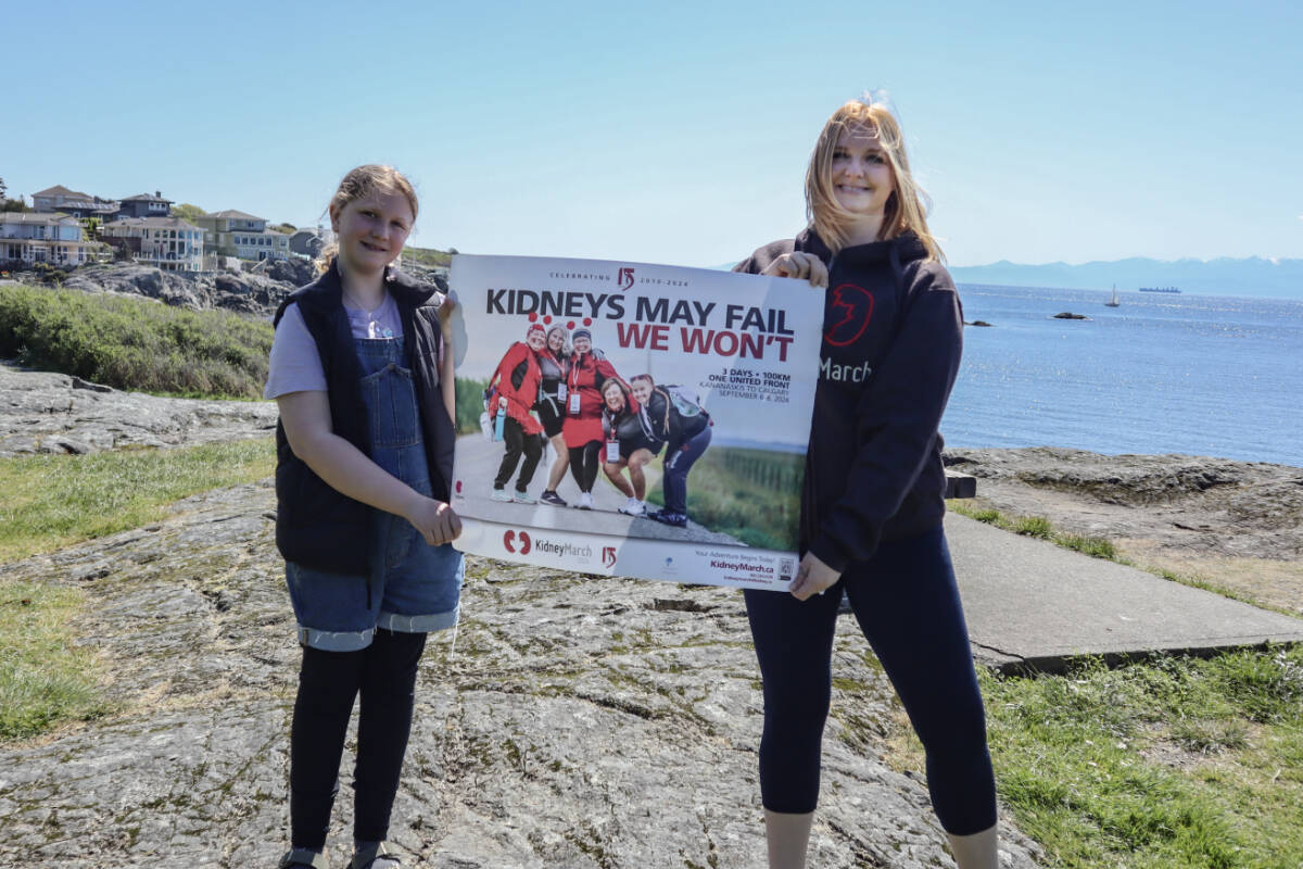 In September, Sandra Jupp, a Victoria kidney donor, will be walking 100 kilometres for the annual Kidney March in an effort to raise awareness for kidney disease. (Bailey Seymour/Vic News)