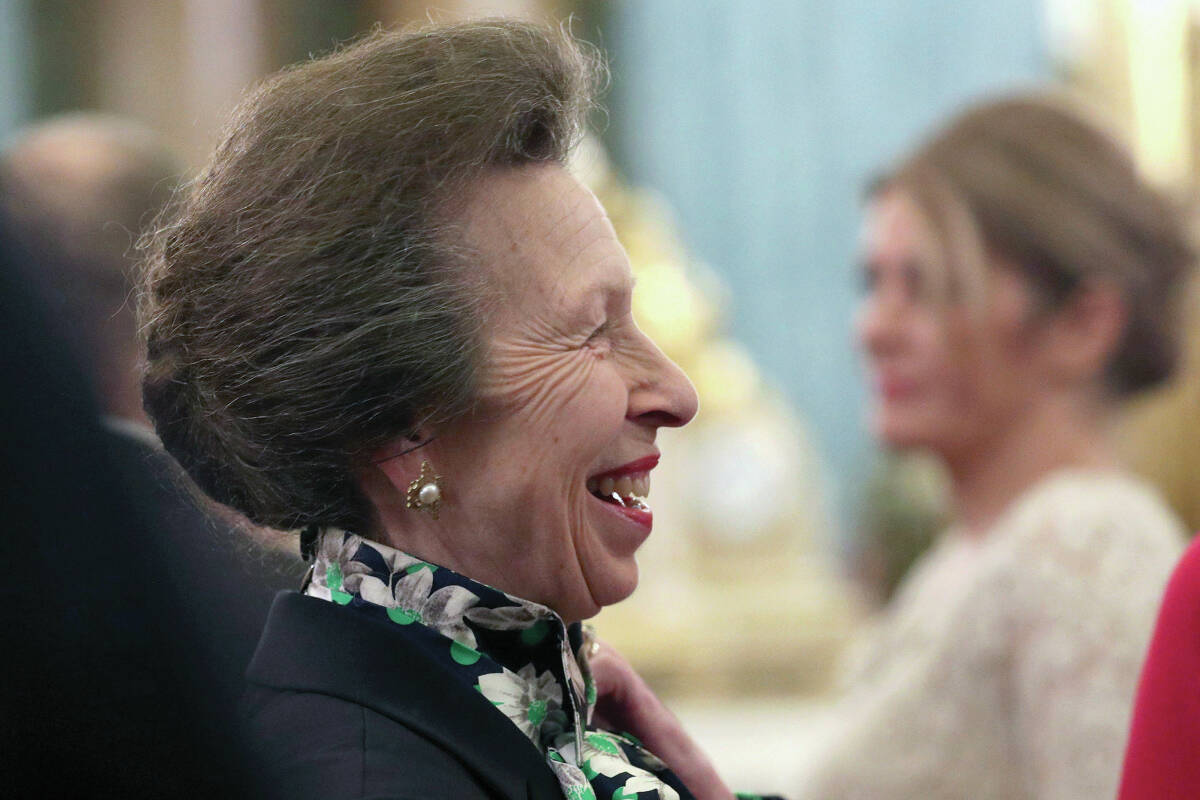 Princess Anne, daughter of Queen Elizabeth, will be visiting the Victoria Therapeutic Riding Association on May 5. (Yui Mok/Pool Photo via AP)