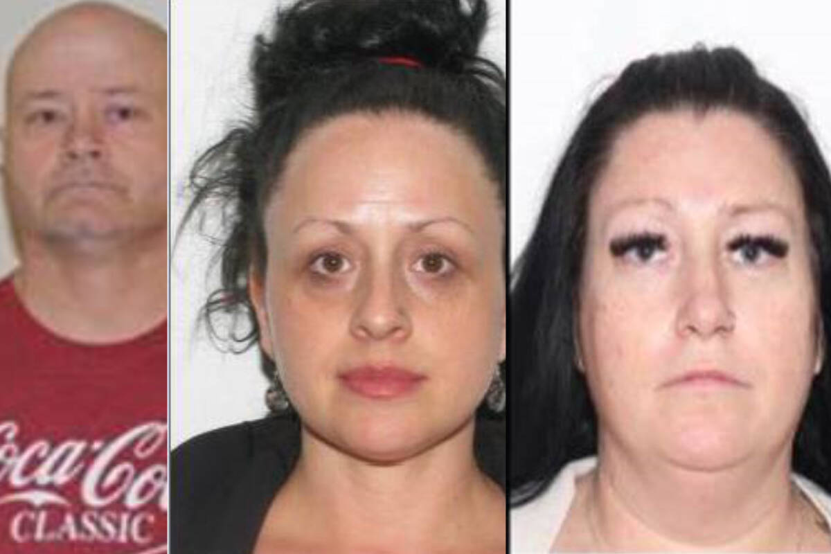 Jimmy Allen Fransen (51), a resident of Fort McMurray, Sherina Maria Handsor (43) a resident of Sandy Beach, Alta, and Brenda Disher (also known as Brenda Fransen) (45), a resident of Fort McMurray are facing multiple charges in Alberta. (RCMP photos)