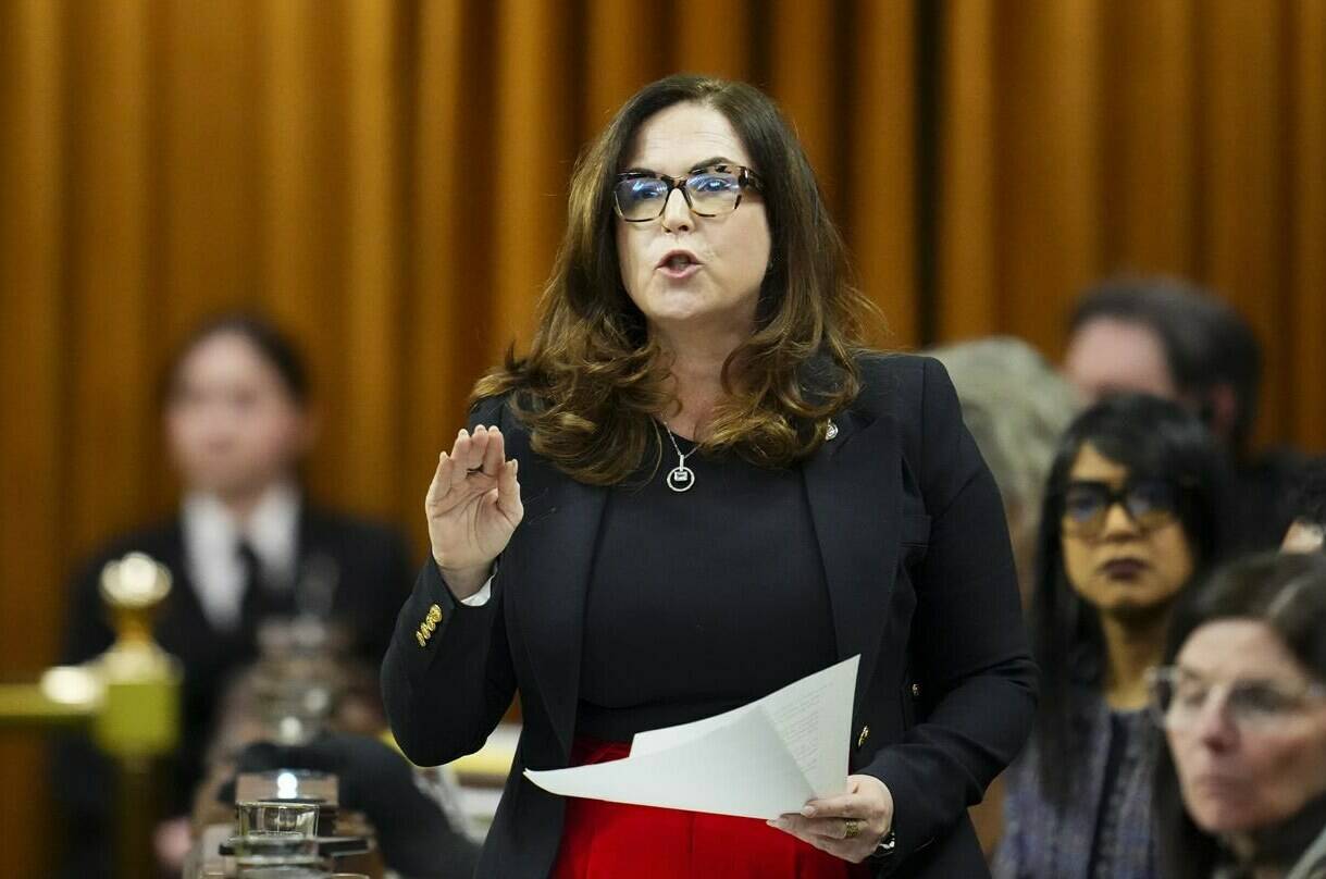 Mental Health and Addictions Minister Ya’ara Saks says the decision about whether to recriminalize drug use in British Columbia needs to be made urgently, but she’s still waiting for more information from the province before making a call. Saks rises during during question period in the House of Commons on Parliament Hill in Ottawa, Monday, April 29, 2024. THE CANADIAN PRESS/Sean Kilpatrick