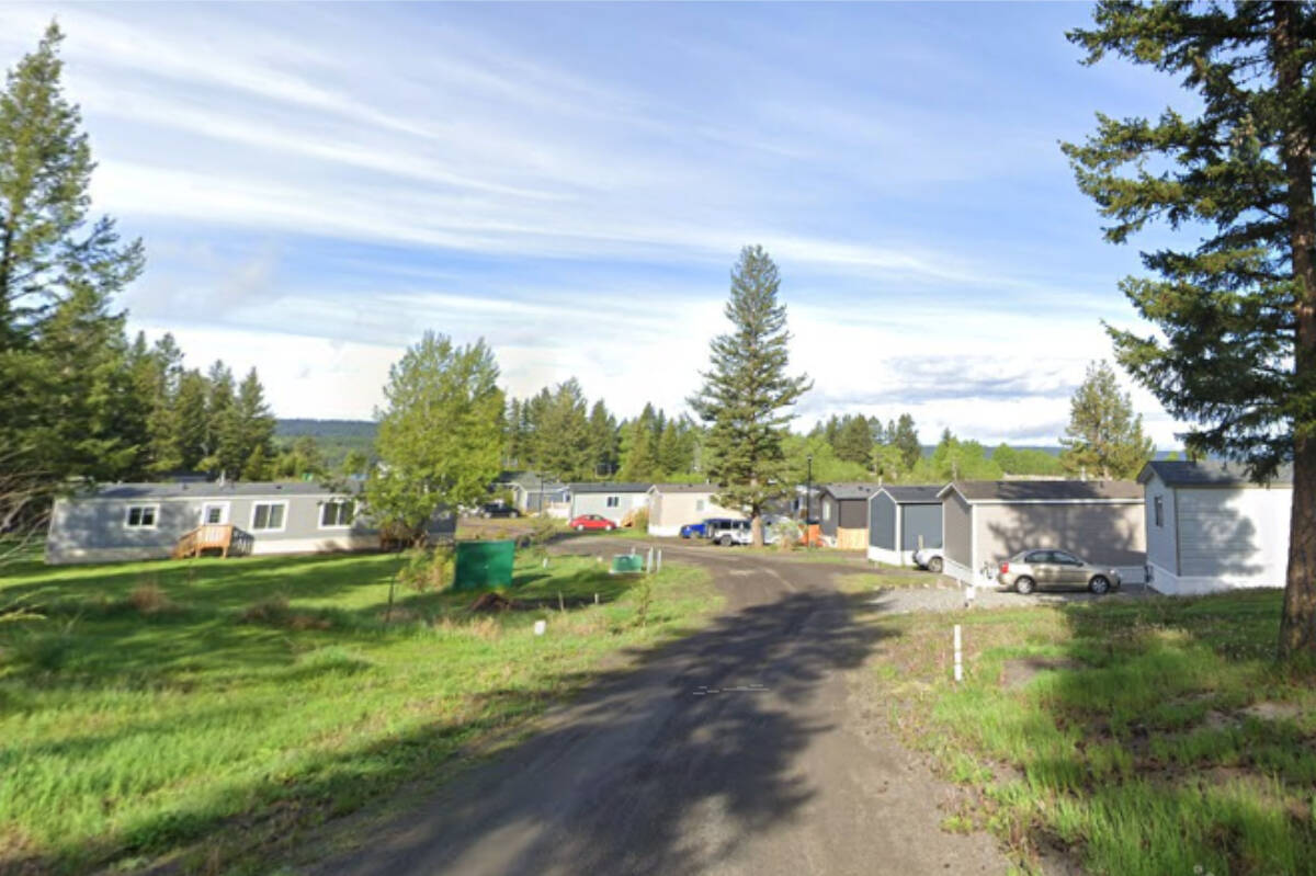 Government is promising better protection for owners of mobile homes in manufactured home parks like this one in Lac La Hache through changes to the Manufactured Home Park Tenancy Act. The changes come six years after a task force had first recommended them. (Google image)