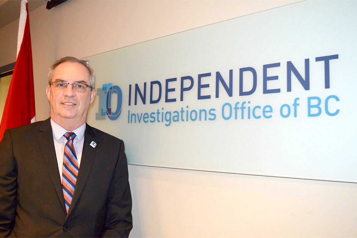 Ronald MacDonald, chief civilian director of the Independent Investigations Office of B.C. is retiring on May 8, 2024, after six-and-a-half years with the office. (Tom Zytaruk/Black Press Media)
