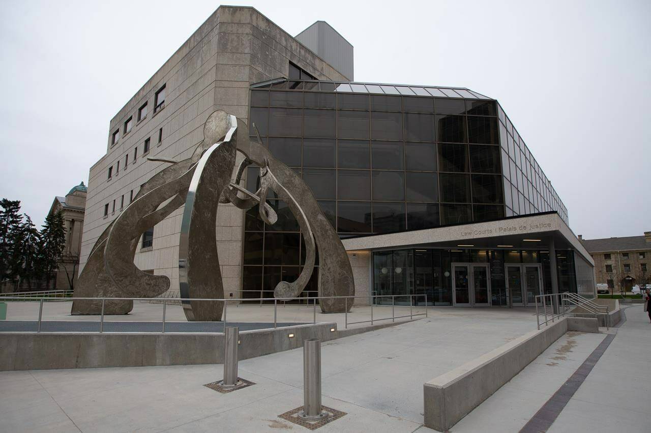 The trial of a man who admits he killed four women in Winnipeg is set to begin Wednesday. Jeremy Skibicki faces four counts of first-degree murder. The Court of King’s Bench of Manitoba building is shown in downtown Winnipeg, Monday, April 29, 2024. THE CANADIAN PRESS/Daniel Crump.