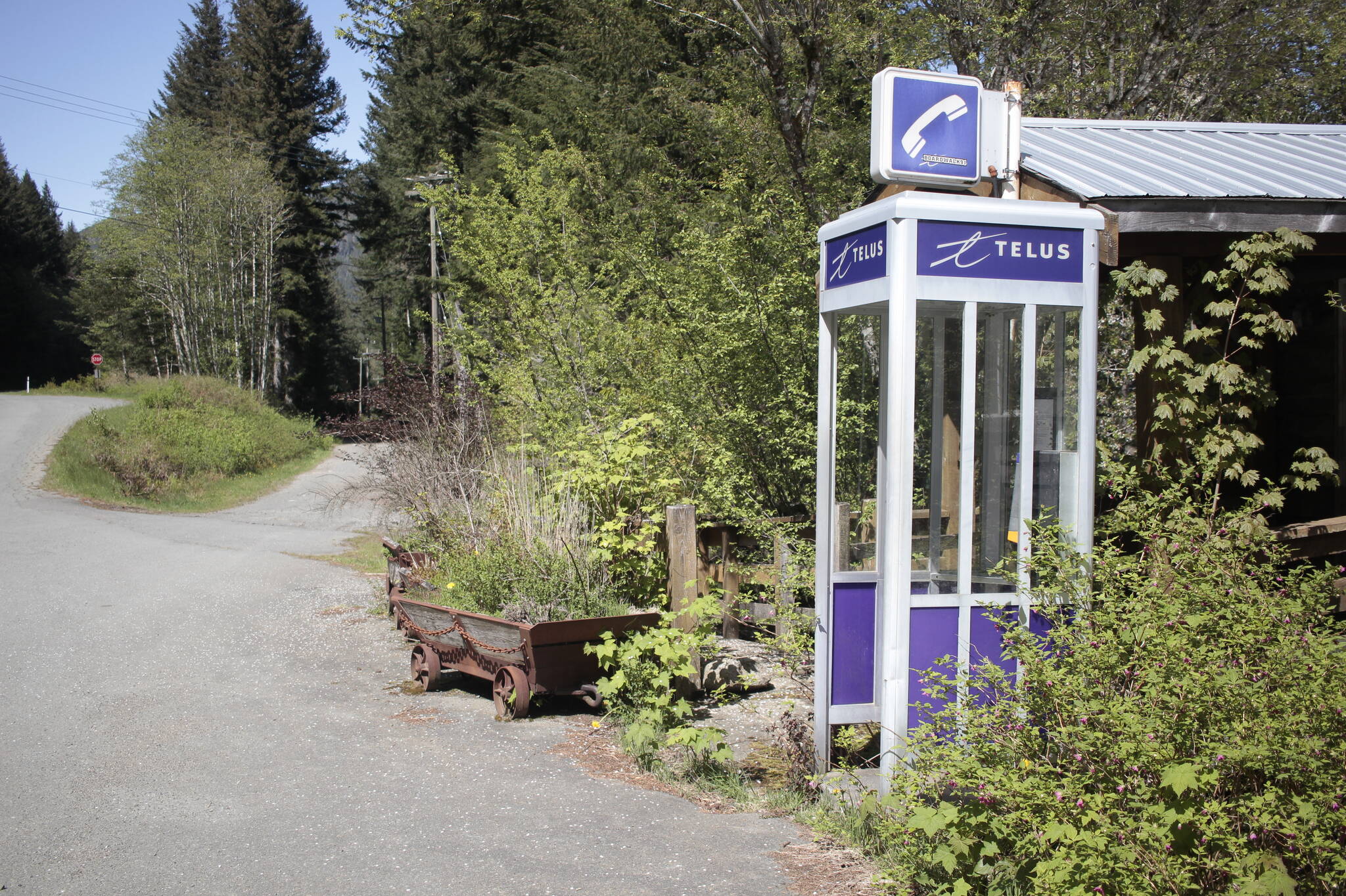 The area has no cell service, though Telus has posted a notice saying it “will continue to invest to bring you the latest connectivity, including our next-generation 5G network.” Photo by Marc Kitteringham/Campbell River Mirror