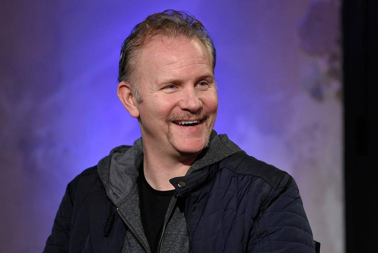 FILE - Filmmaker Morgan Spurlock participate in the BUILD Speaker Series to discuss the film, “Go North”, at AOL Studios on Wednesday, Jan. 4, 2017, in New York. (Photo by Evan Agostini/Invision/AP, File)