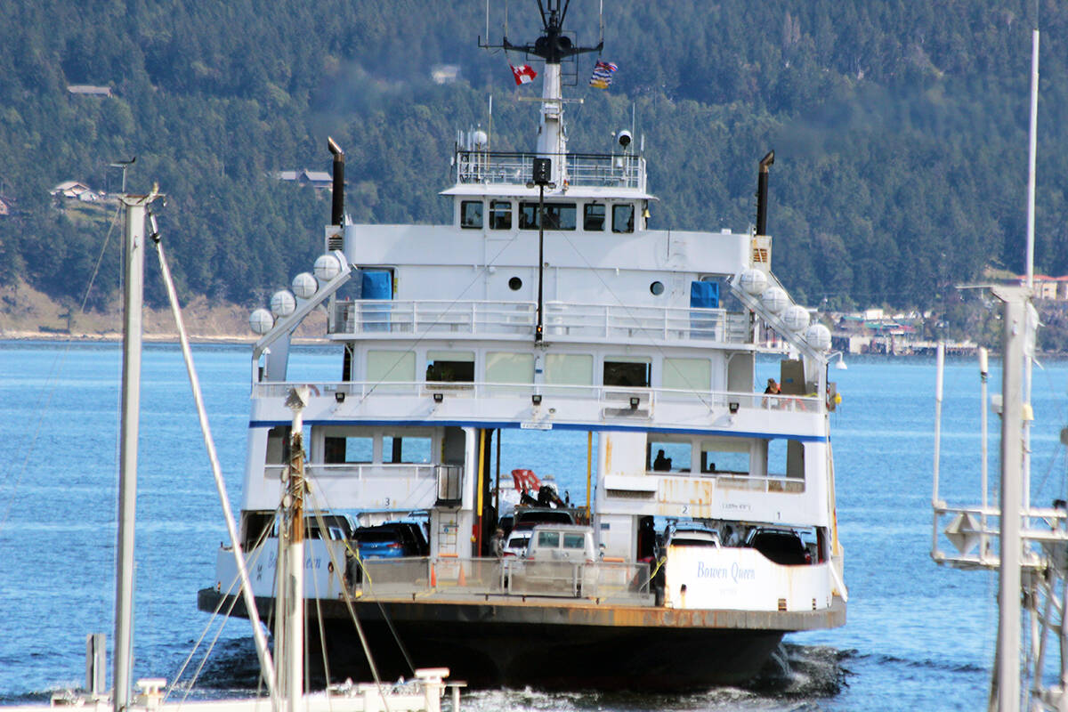 The Bowen Queen was taken out of service in 2022 and has been listed by BC Ferries on its requests for proposal. (Black Press Media file photo)