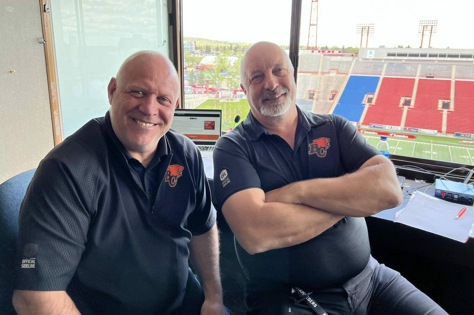 Bob “The Moj” Marjanovich and Giulio Caravatta will now be broadcasting BC Lions games on radio station CKNW. courtesy Bob Marjanovich